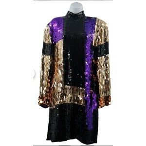 Vintage 70s 80s 90s Silk Beaded Cocktail Club Dance Disco Art Deco Glam …